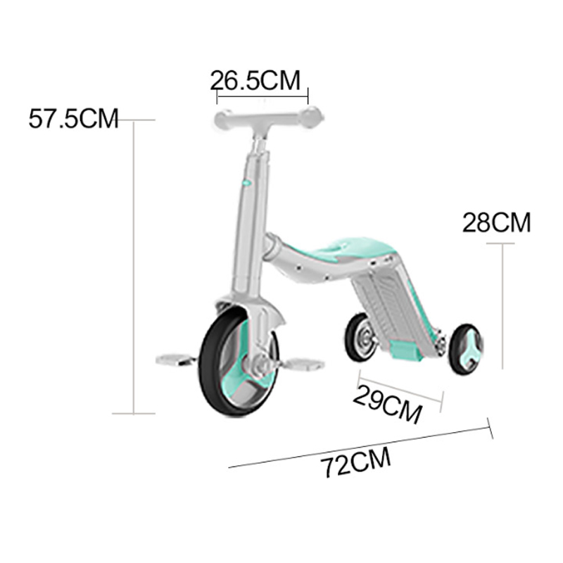 FL-868 3 in 1 lasten skootteri